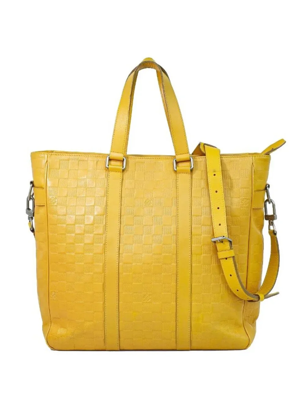Louis Vuitton LV Neo Tadao Damier Infini 2-Way Business Bag Solar Yellow